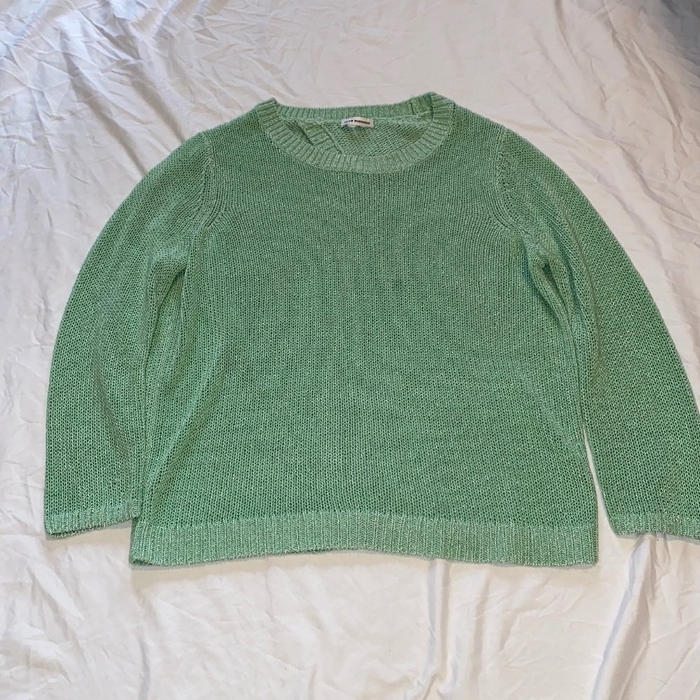 Club Monaco open back green sweater